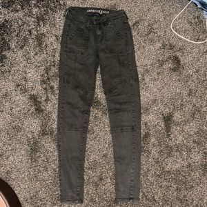 American Eagle Gray super super stretch Jegging size 0